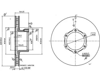 Тормозной диск DURON DCR163A