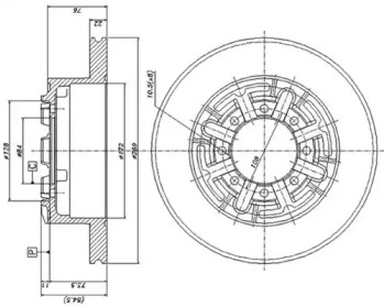 Тормозной диск DURON DCR140A