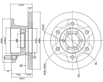 Тормозной диск DURON DCR139A