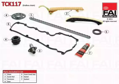 Комплект цепи привода распредвала FAI AutoParts TCK117