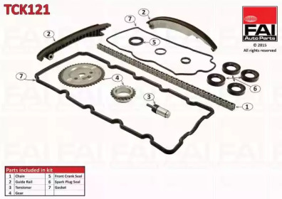 Комплект цепи привода распредвала FAI AutoParts TCK121