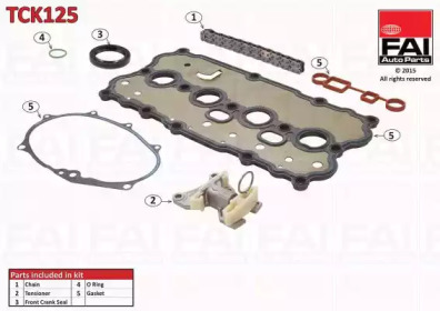 Комплект цепи привода распредвала FAI AutoParts TCK125