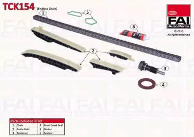 Комплект цепи привода распредвала FAI AutoParts TCK154