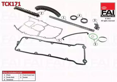 Комплект цепи привода распредвала FAI AutoParts TCK171