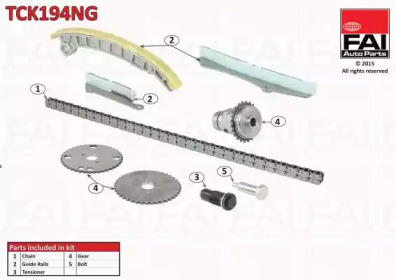 Комплект цепи привода распредвала FAI AutoParts TCK194NG