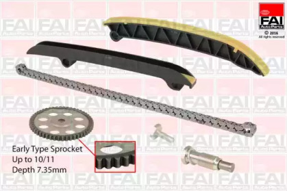 Комплект цепи привода распредвала FAI AutoParts TCK208NG