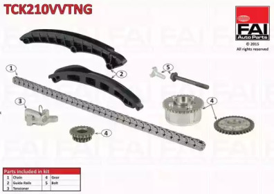 Комплект цепи привода распредвала FAI AutoParts TCK210VVTNG