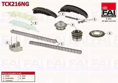 Комплект цепи привода распредвала FAI AutoParts TCK216NG