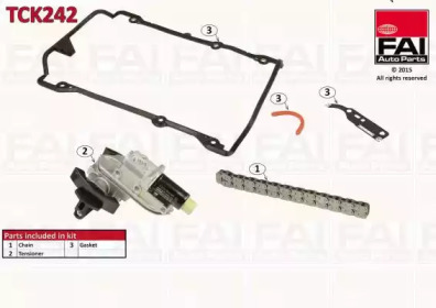 Комплект цепи привода распредвала FAI AutoParts TCK242