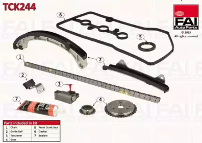 Комплект цепи привода распредвала FAI AutoParts TCK244