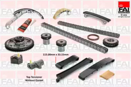 Комплект цепи привода распредвала FAI AutoParts TCK42L