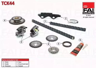 Комплект цепи привода распредвала FAI AutoParts TCK44