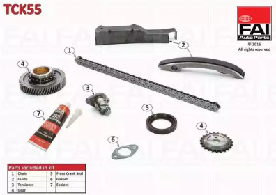 Комплект цепи привода распредвала FAI AutoParts TCK55