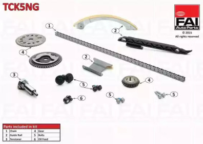 Комплект цепи привода распредвала FAI AutoParts TCK5NG