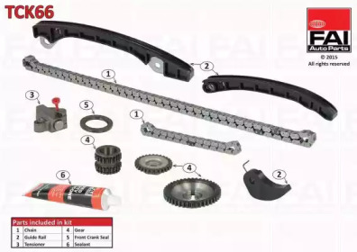 Комплект цепи привода распредвала FAI AutoParts TCK66