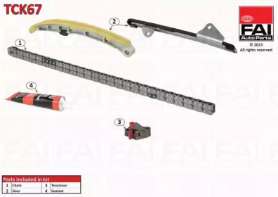 Комплект цепи привода распредвала FAI AutoParts TCK67