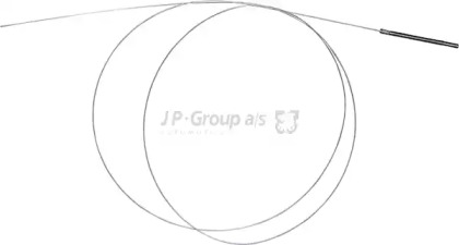 Тросик замка капота JP GROUP 1670700303