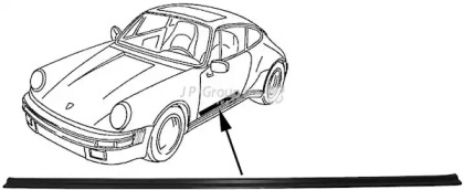 Облицовка / защитная накладка, дверь JP GROUP 1689800300