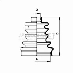 Комплект пыльника JP GROUP 3343700410