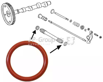 Прокладка, предохранительная труба штанги толкателя JP GROUP 8111001603