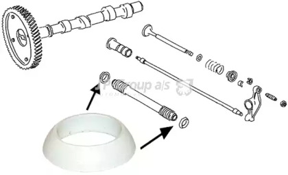 Прокладка, предохранительная труба штанги толкателя JP GROUP 8111001703