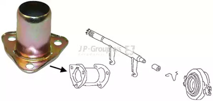 Направляющая гильза, система сцепления JP GROUP 8130300100