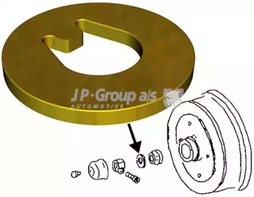 Подвеска, корпус колесного подшипника JP GROUP 8141200900