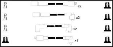 Комплект проводов зажигания SMPE OES1060