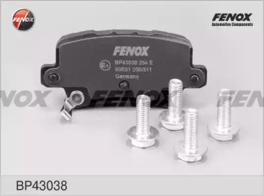 Комплект тормозных колодок FENOX BP43038