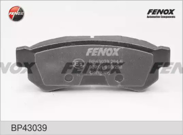 Комплект тормозных колодок FENOX BP43039