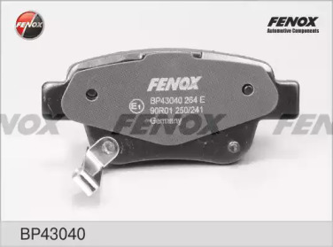 Комплект тормозных колодок FENOX BP43040