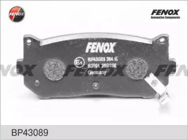 Комплект тормозных колодок FENOX BP43089