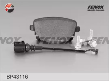 Комплект тормозных колодок FENOX BP43116