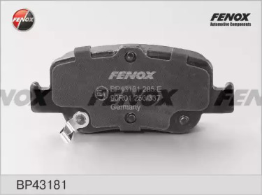 Комплект тормозных колодок FENOX BP43181