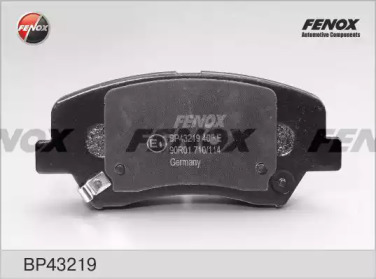 Комплект тормозных колодок FENOX BP43219