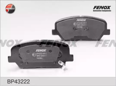 Комплект тормозных колодок FENOX BP43222