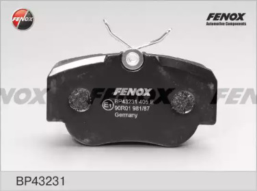 Комплект тормозных колодок FENOX BP43231