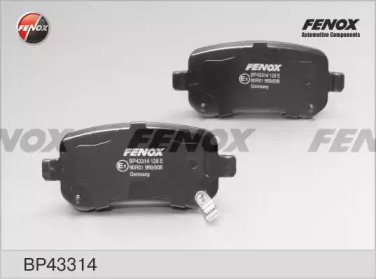 Комплект тормозных колодок FENOX BP43314