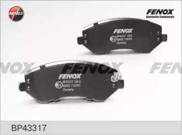 Комплект тормозных колодок FENOX BP43317