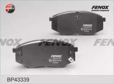 Комплект тормозных колодок FENOX BP43339