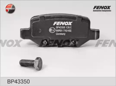 Комплект тормозных колодок FENOX BP43350