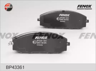 Комплект тормозных колодок FENOX BP43361