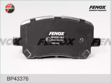 Комплект тормозных колодок FENOX BP43376