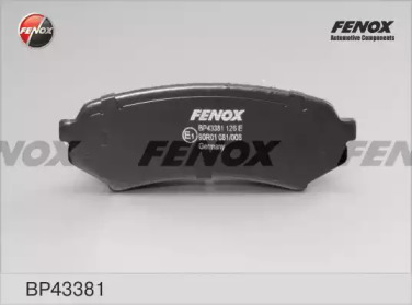 Комплект тормозных колодок FENOX BP43381