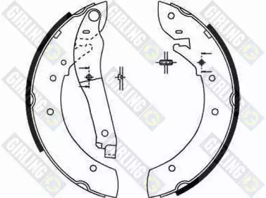 Комплект тормозных колодок GIRLING 5182061