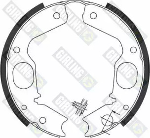 Комплект тормозных колодок, стояночная тормозная система GIRLING 5186959