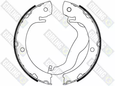 Комплект тормозных колодок, стояночная тормозная система GIRLING 5187949