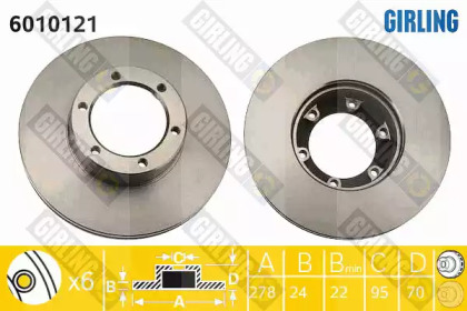 Тормозной диск GIRLING 6010121