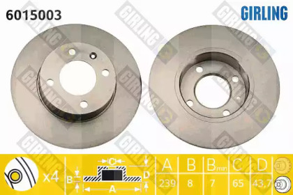 Тормозной диск GIRLING 6015003