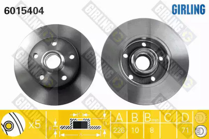Тормозной диск GIRLING 6015404
